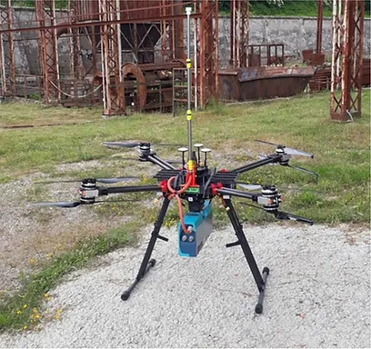 RA 915M Mercury Vapor-Analyzer on a Drone