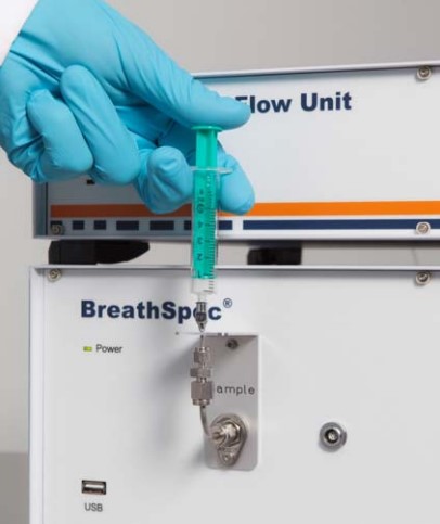 using breathspec analyzer for manual injection sampling